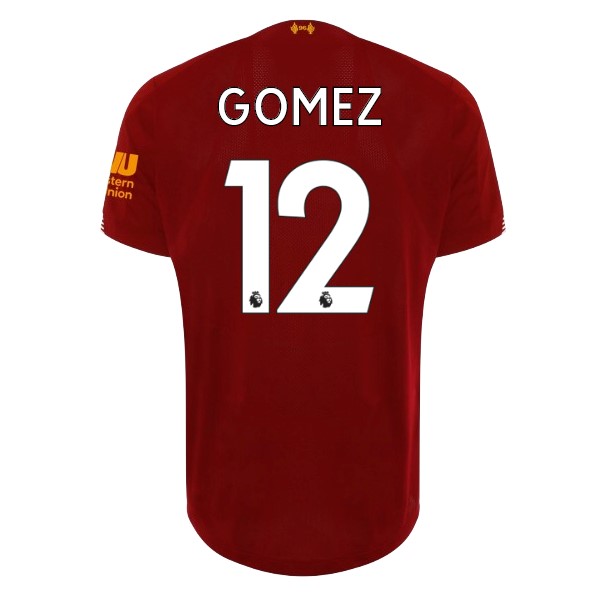 Camiseta Liverpool NO.12 Gomez Primera equipo 2019-20 Rojo